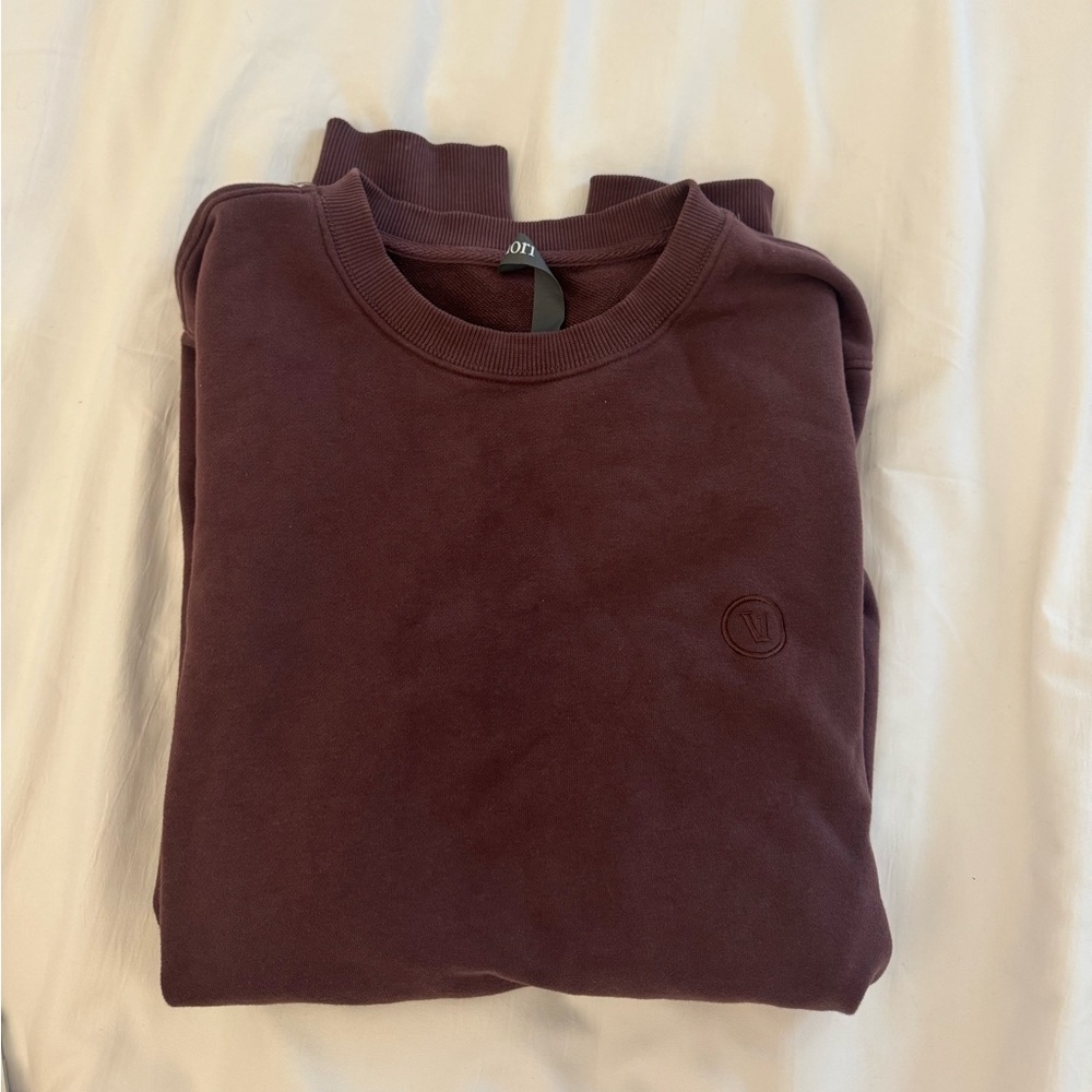 Vuori Cypress Crewneck - Fig Heather
